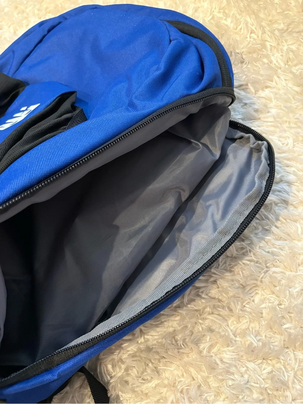 New Balance Royal Blue Black Team Ball Backpack, Shoe Pocket Ventilation Sturdy